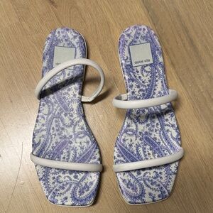 Dolce Vita Paisley White and Purple Sandals